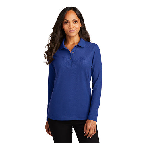 Port Authority® Ladies Silk Touch™ Long Sleeve Polo