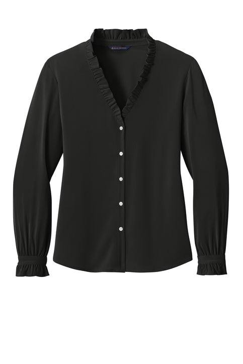 Brooks Brothers® Women’s Long Sleeve Ruffle Collar Blouse