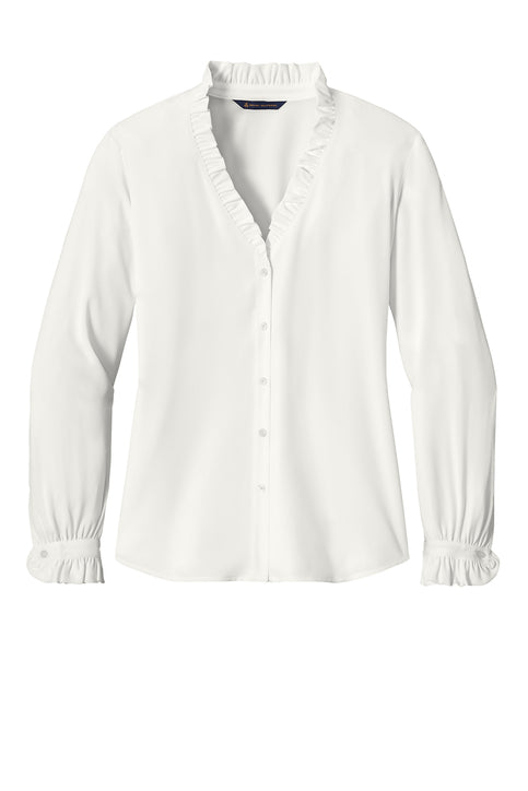 Brooks Brothers® Women’s Long Sleeve Ruffle Collar Blouse