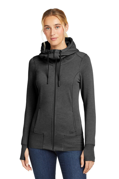 New Era® Women's Tri-Blend Fleece Full-Zip Hoodie