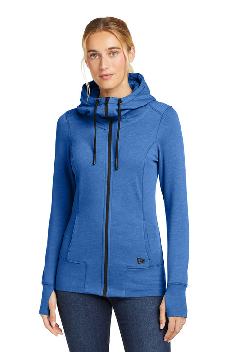 New Era® Women's Tri-Blend Fleece Full-Zip Hoodie