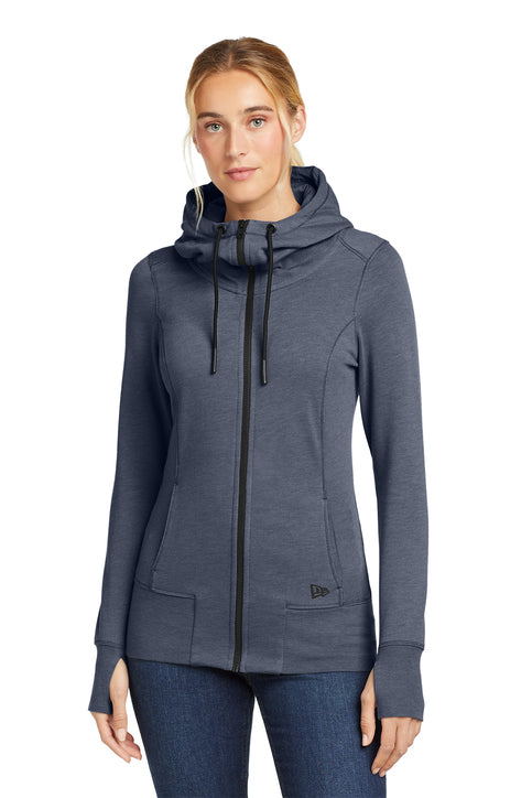 New Era® Women's Tri-Blend Fleece Full-Zip Hoodie