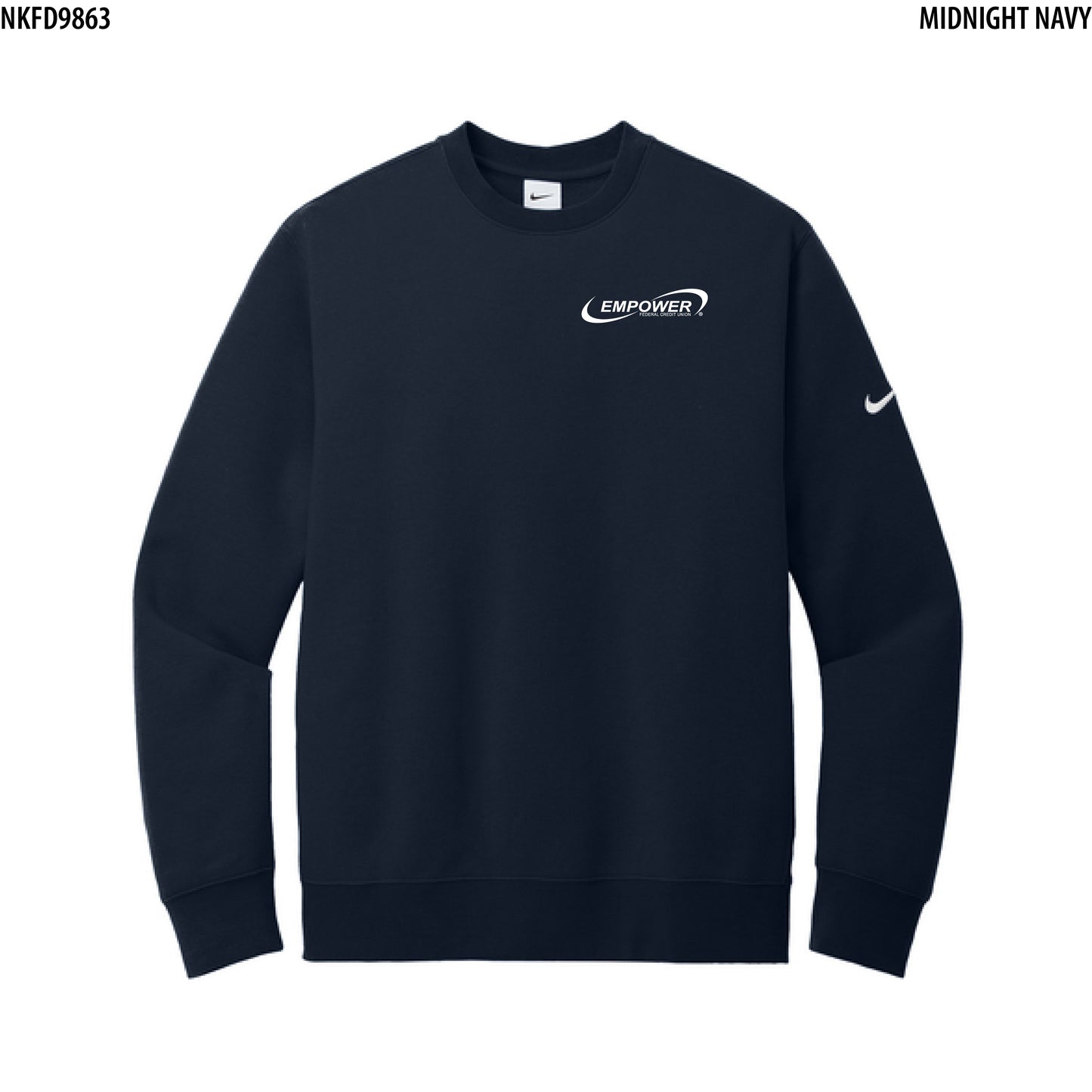 Nike Club Fleece Sleeve Swoosh Crew