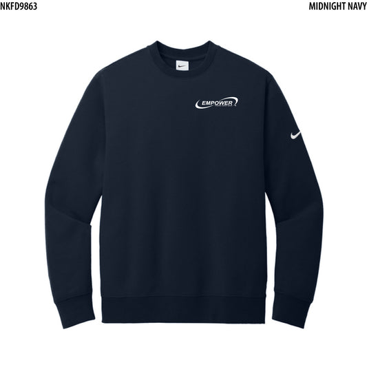 Nike Club Fleece Sleeve Swoosh Crew