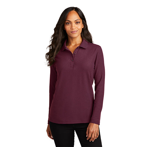 Port Authority® Ladies Silk Touch™ Long Sleeve Polo