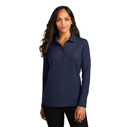 Port Authority® Ladies Silk Touch™ Long Sleeve Polo