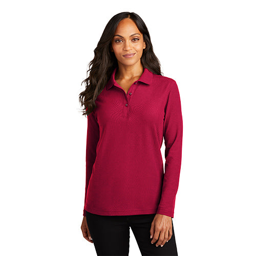 Port Authority® Ladies Silk Touch™ Long Sleeve Polo