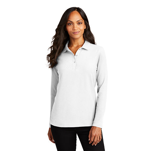 Port Authority® Ladies Silk Touch™ Long Sleeve Polo
