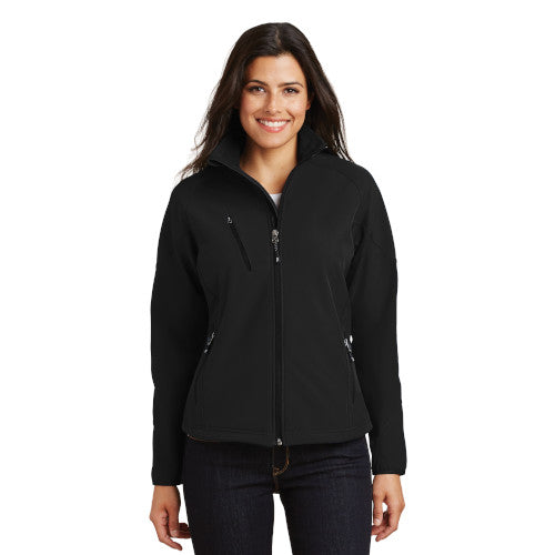 Port Authority® Ladies Textured Soft Shell Jacket